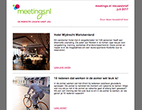 Meetings.nl nieuwsbrief juli 2017