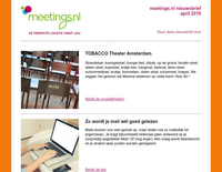 Meetings.nl nieuwsbrief april 2018