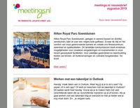 Meetings.nl nieuwsbrief augustus 2019