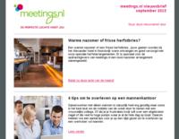 Meetings.nl nieuwsbrief augustus 2015